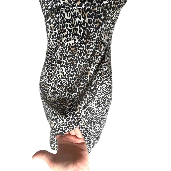 TEEZE ME Animal-Print Bodycon Dress Spaghetti Strap Exposed Back Zipper Sz 11/12 - Picture 6 of 10
